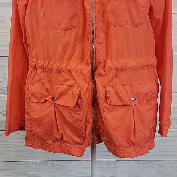 Gap windbreaker in orange lightweight water resistant Size S - Picture 3 of 12